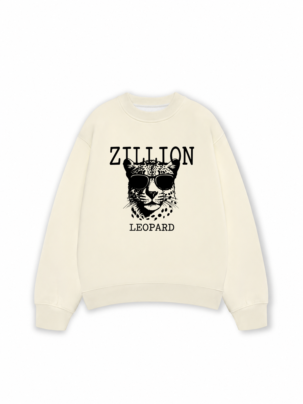 Áo Sweater Nỉ Hai Da Zillion Leopard