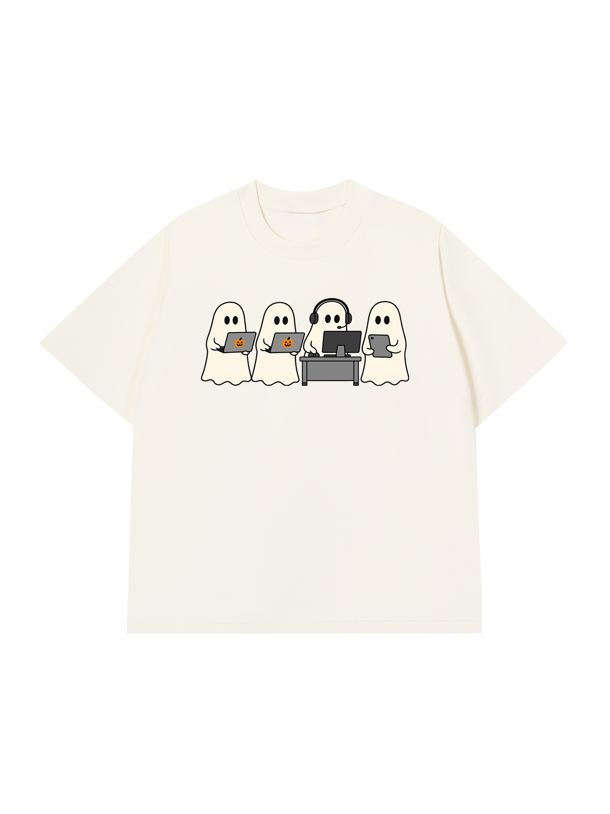 Áo Thun Relaxed Fit Ghost Office Squad