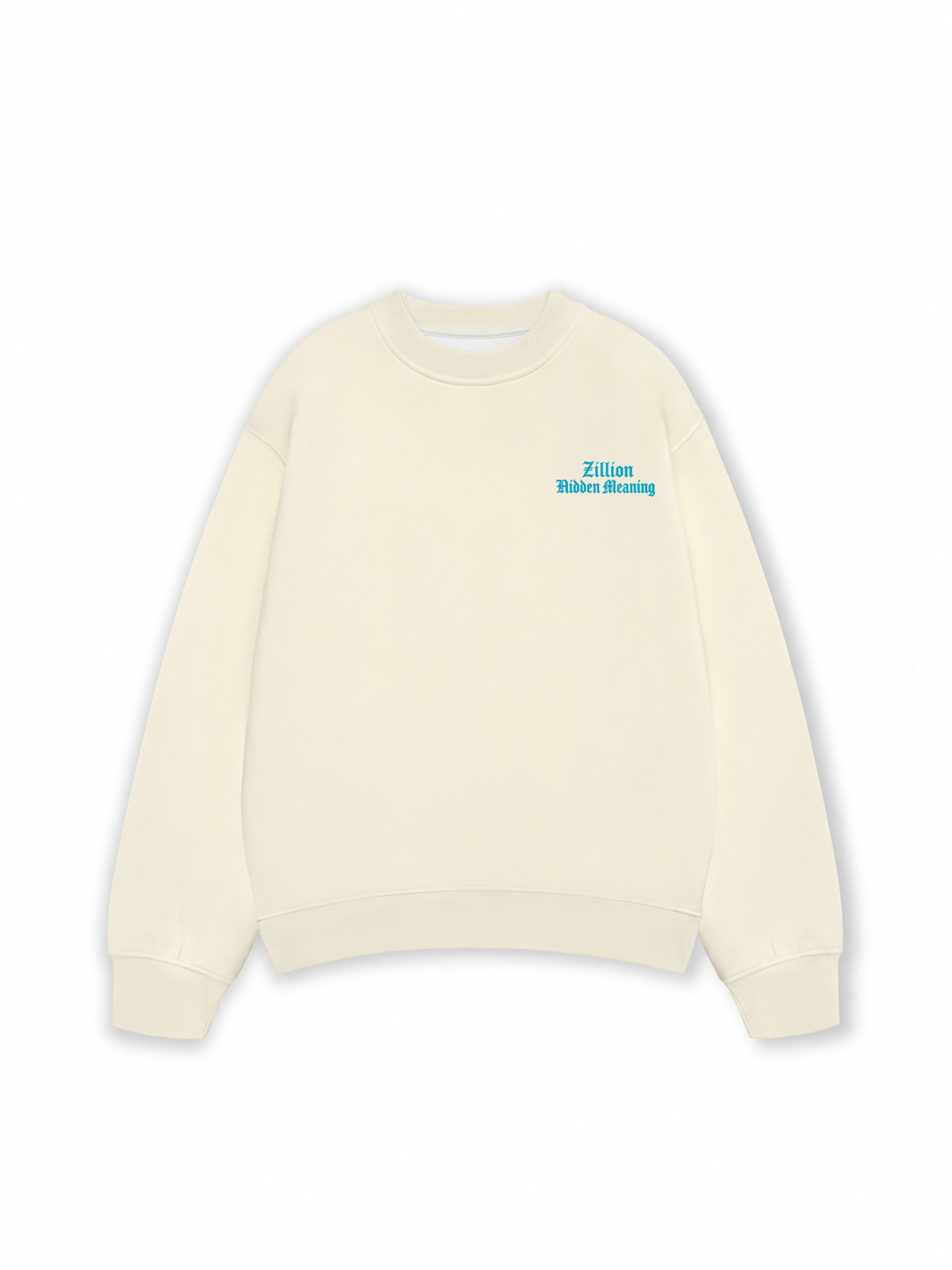 Áo Sweater Nỉ Hai Da Zillion Blue Rug
