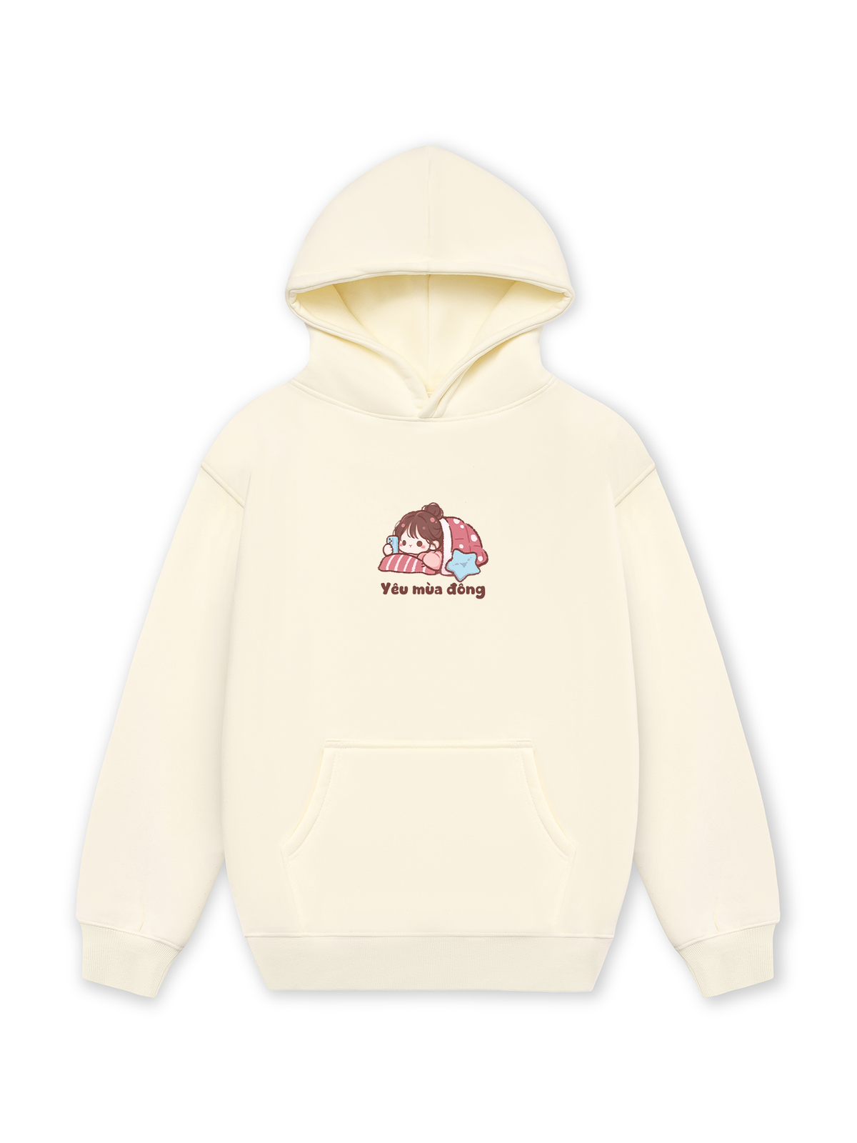 Áo Hoodie Nỉ Hai Da Yêu Mùa Đông