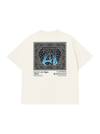 Áo Thun Relaxed Fit Hidden Meaning Zillion Black Blue Bandana