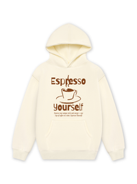 Áo Hoodie Nỉ Hai Da Espresso Yourself