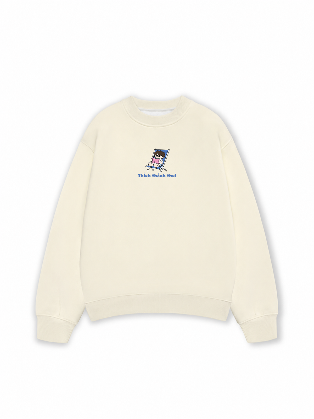 Áo Sweater Nỉ Hai Da Thích Thảnh Thơi
