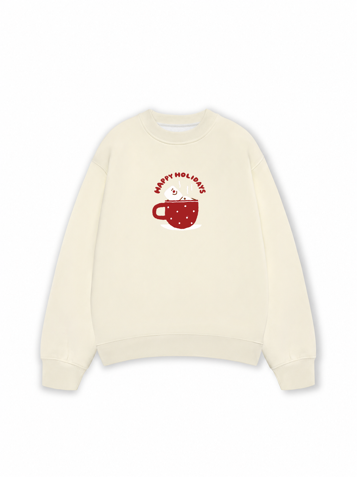Áo Sweater Nỉ Hai Da Happy Holidays
