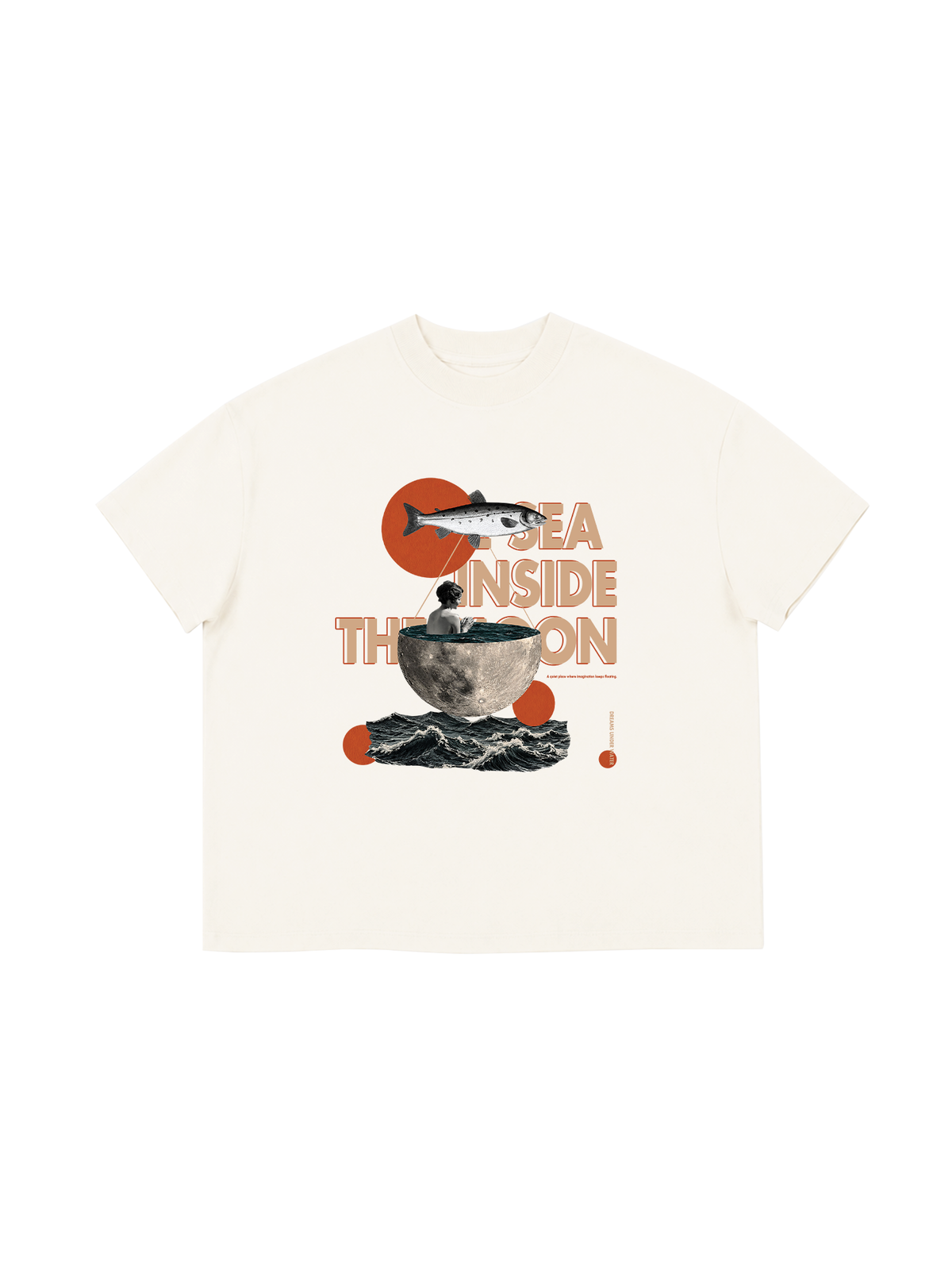 Áo Thun Boxy THE SEA INSIDE THE MOON