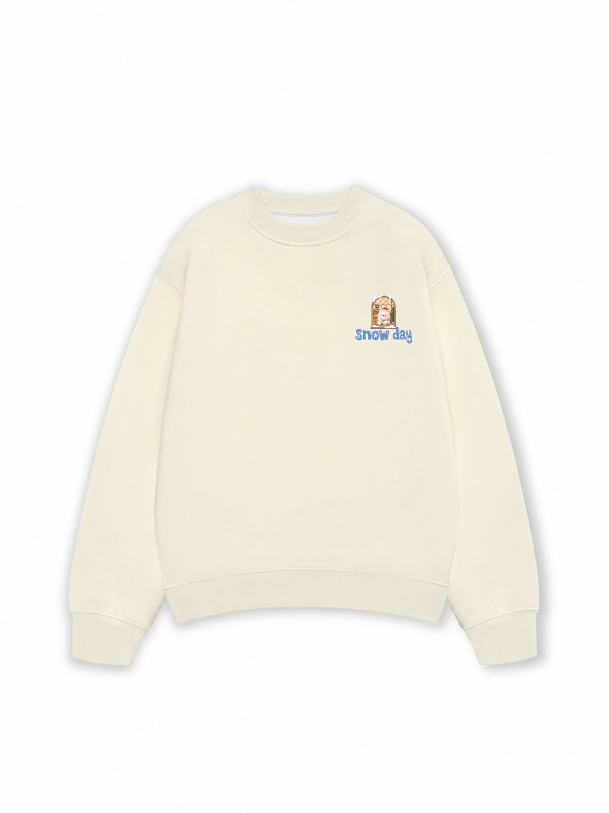 Áo Sweater Nỉ Hai Da Snow Day