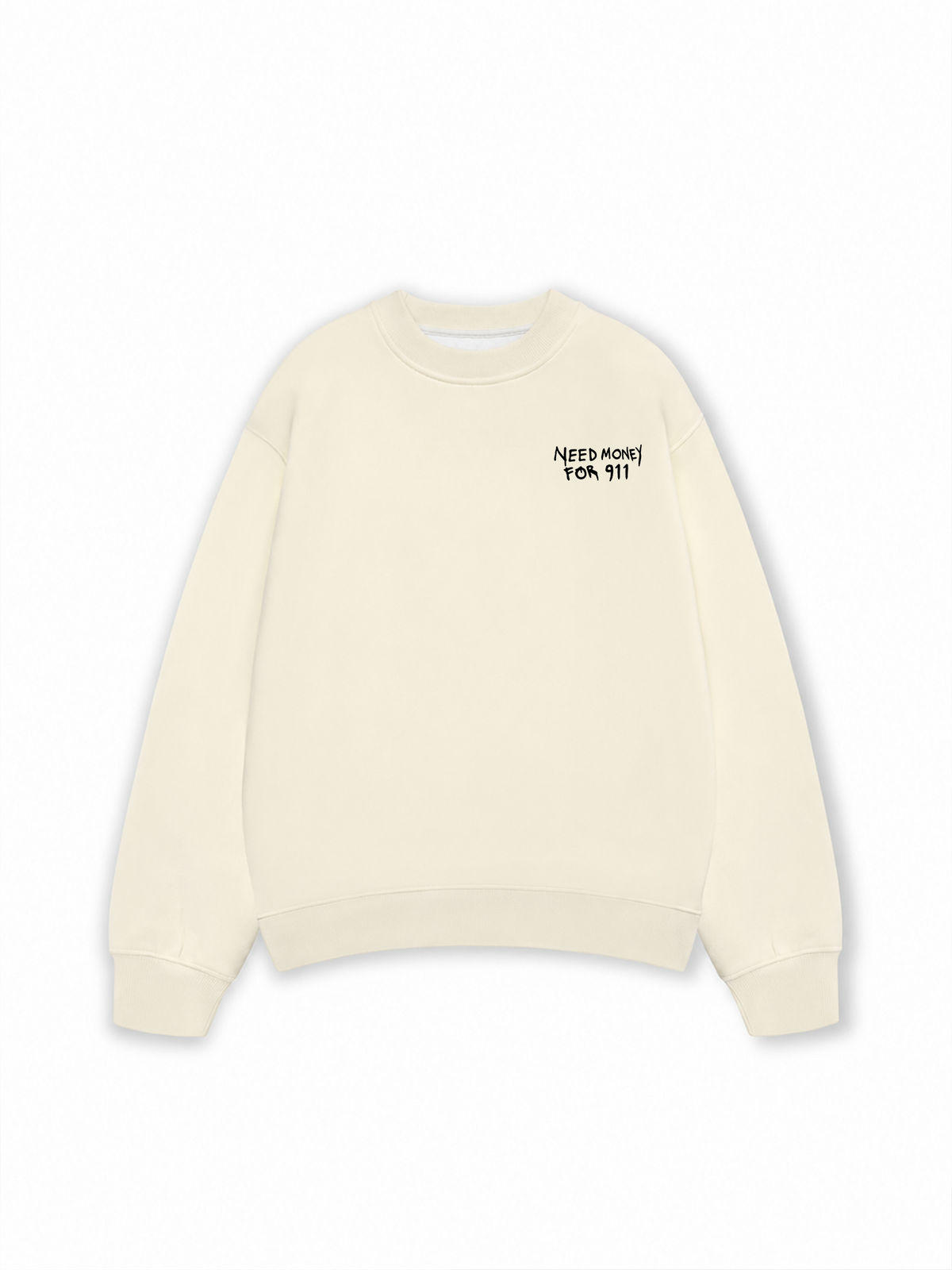 Áo Sweater Nỉ Hai Da Need Money For 911