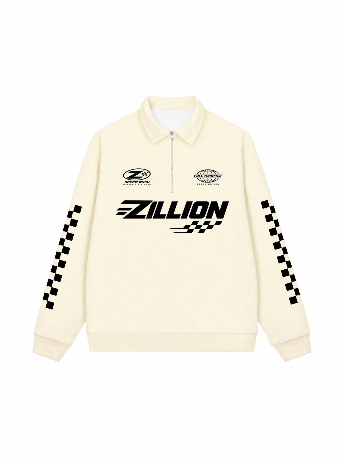 Áo Sweater Polo Nỉ Hai Da Zillion Speed Rush