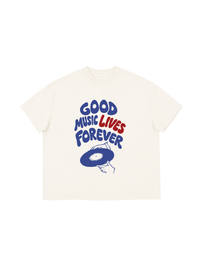 Áo Thun Boxy Good Music Lives Forever