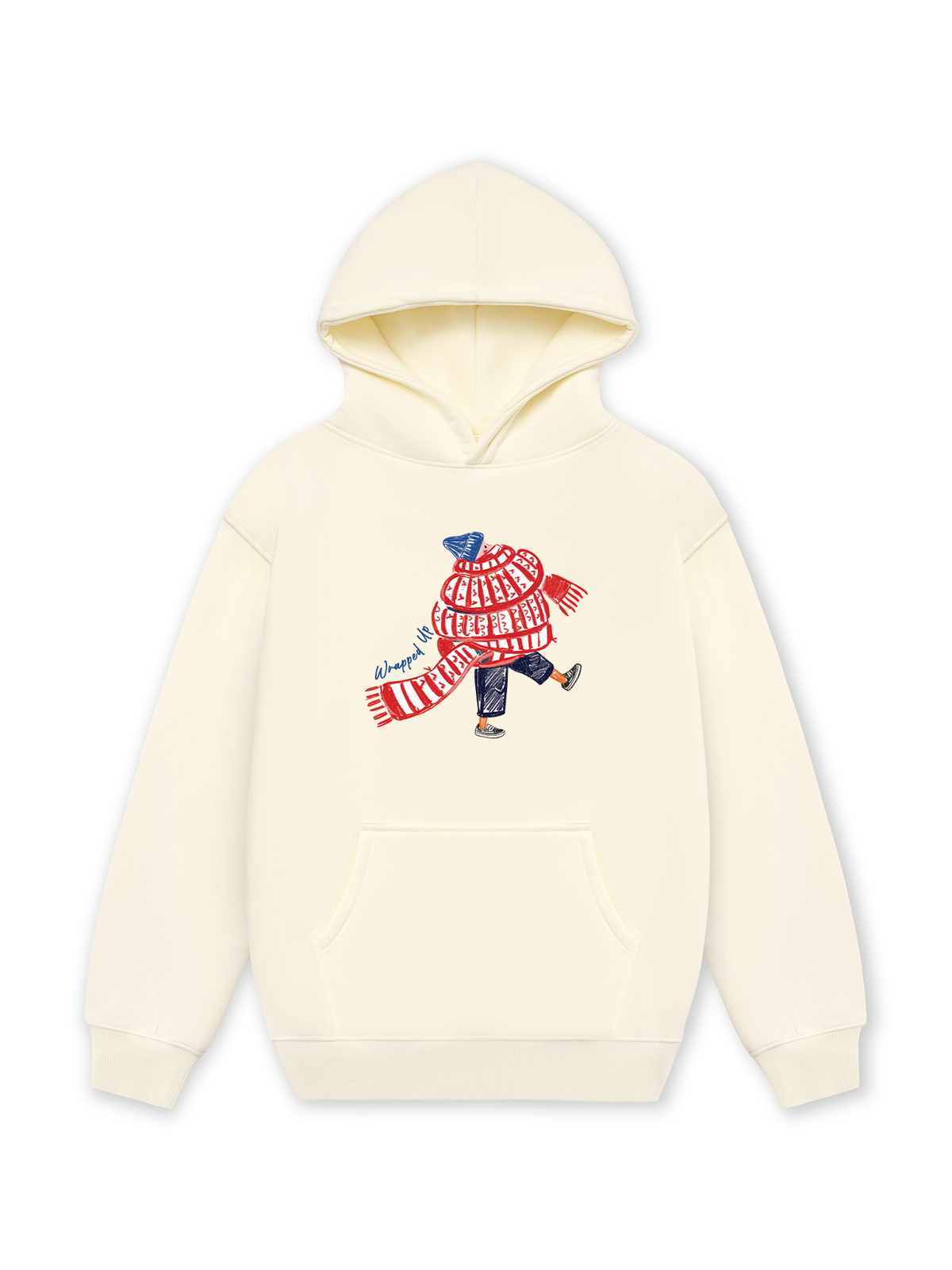 Áo Hoodie Nỉ Hai Da Wrapped Up