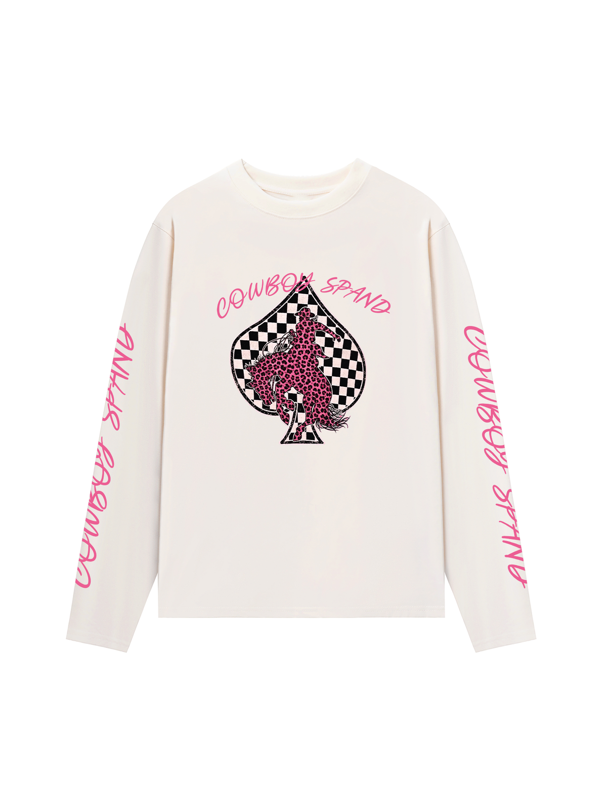 Áo Thun Dài Tay Pink Cowboy Spand