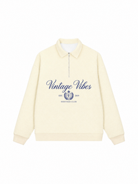 Áo Sweater Polo Nỉ Hai Da Vintage Vibe