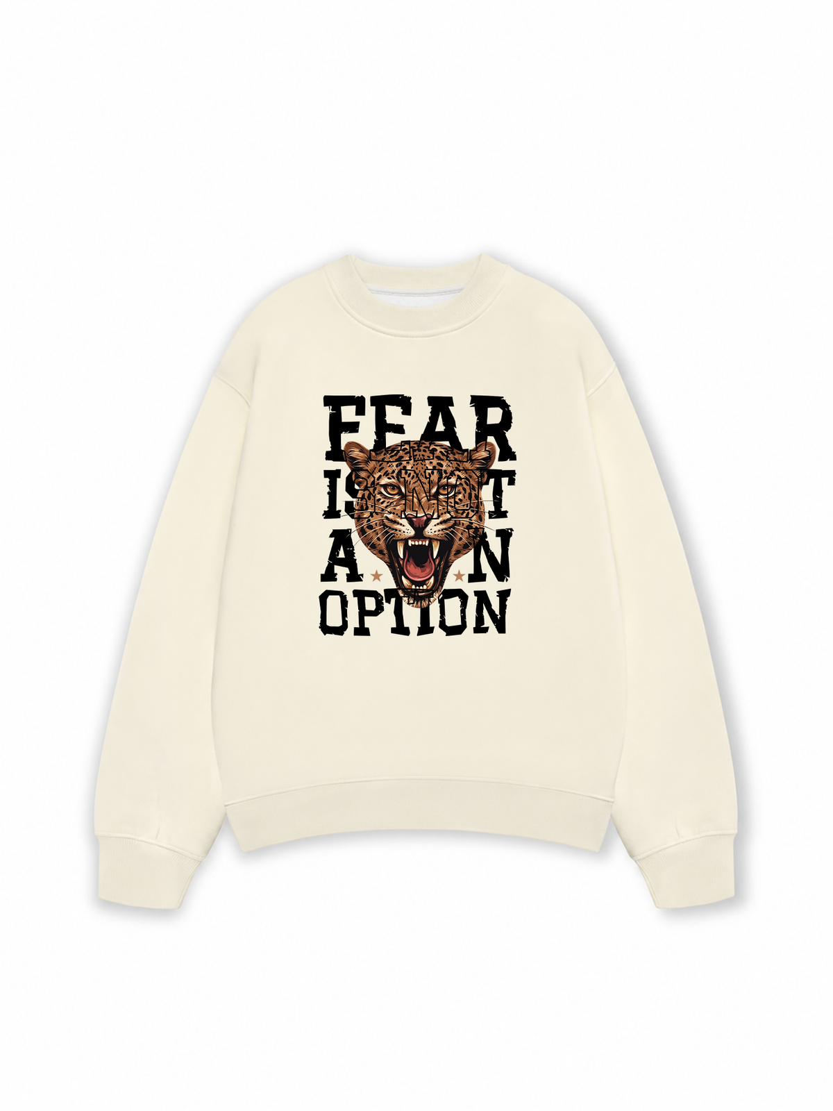 Áo Sweater Nỉ Hai Da Fear Is Not An Option