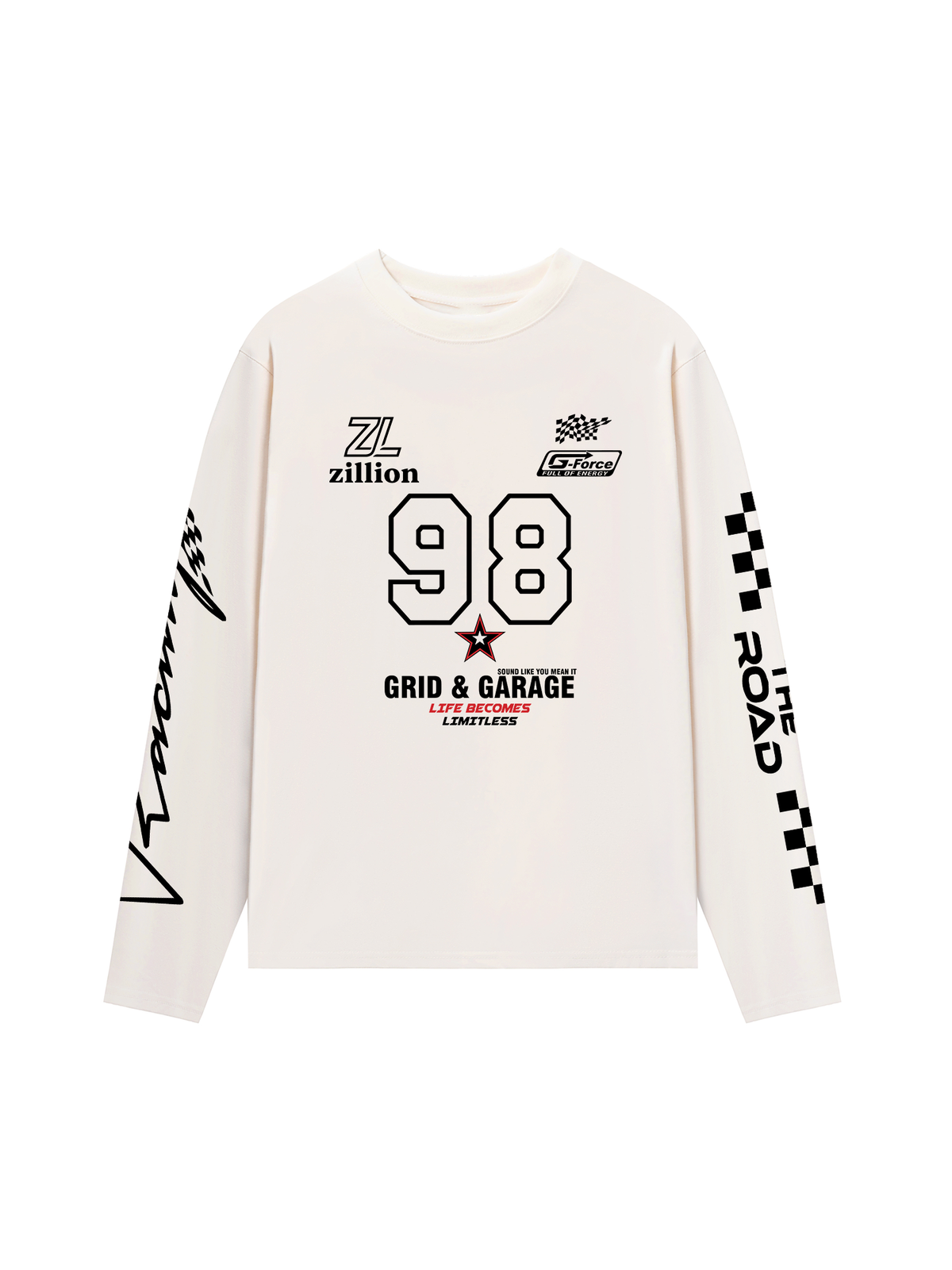 Áo Thun Dài Tay 98 Grid & Garage