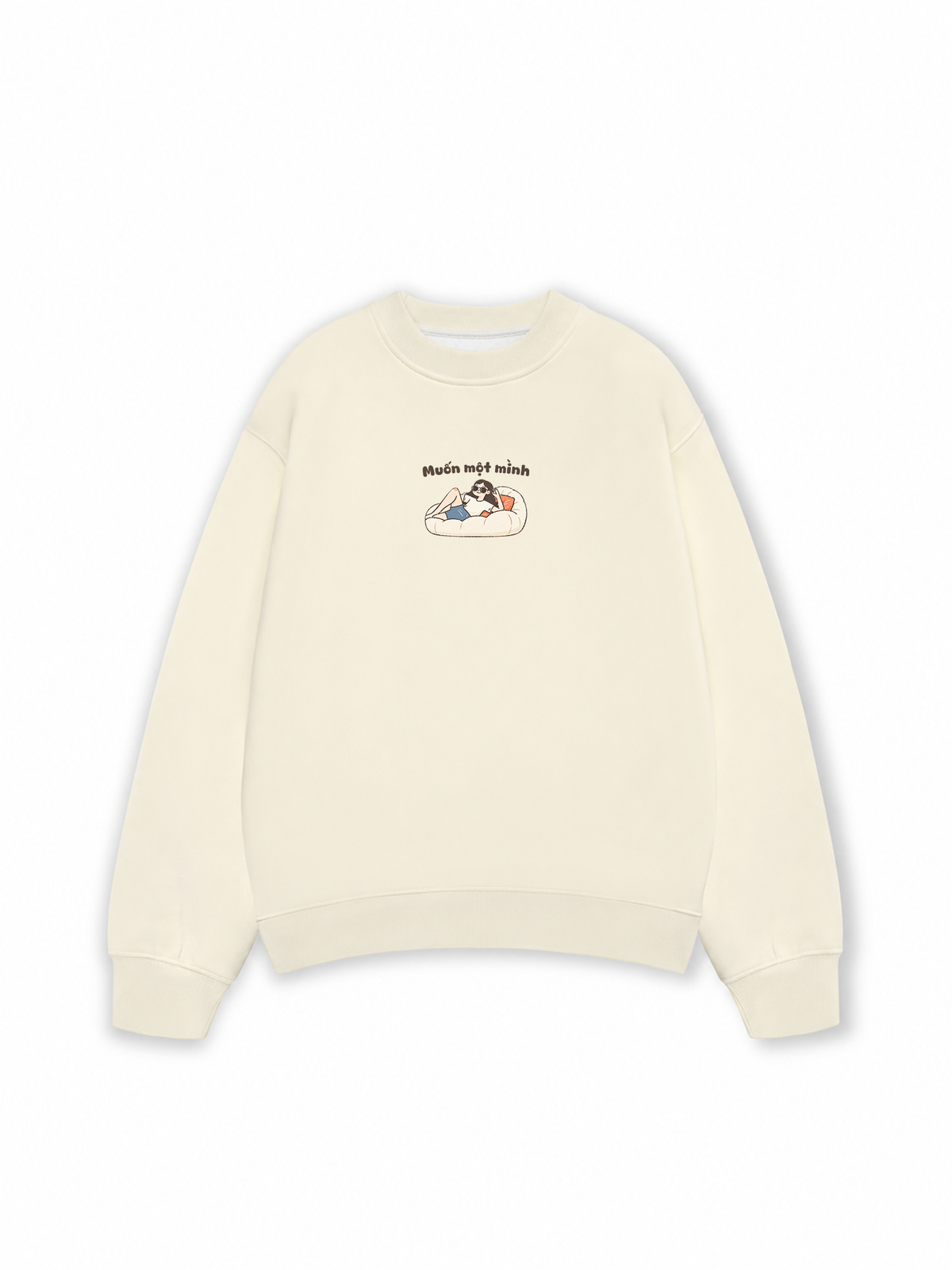 Áo Sweater Nỉ Hai Da Muốn Một Mình