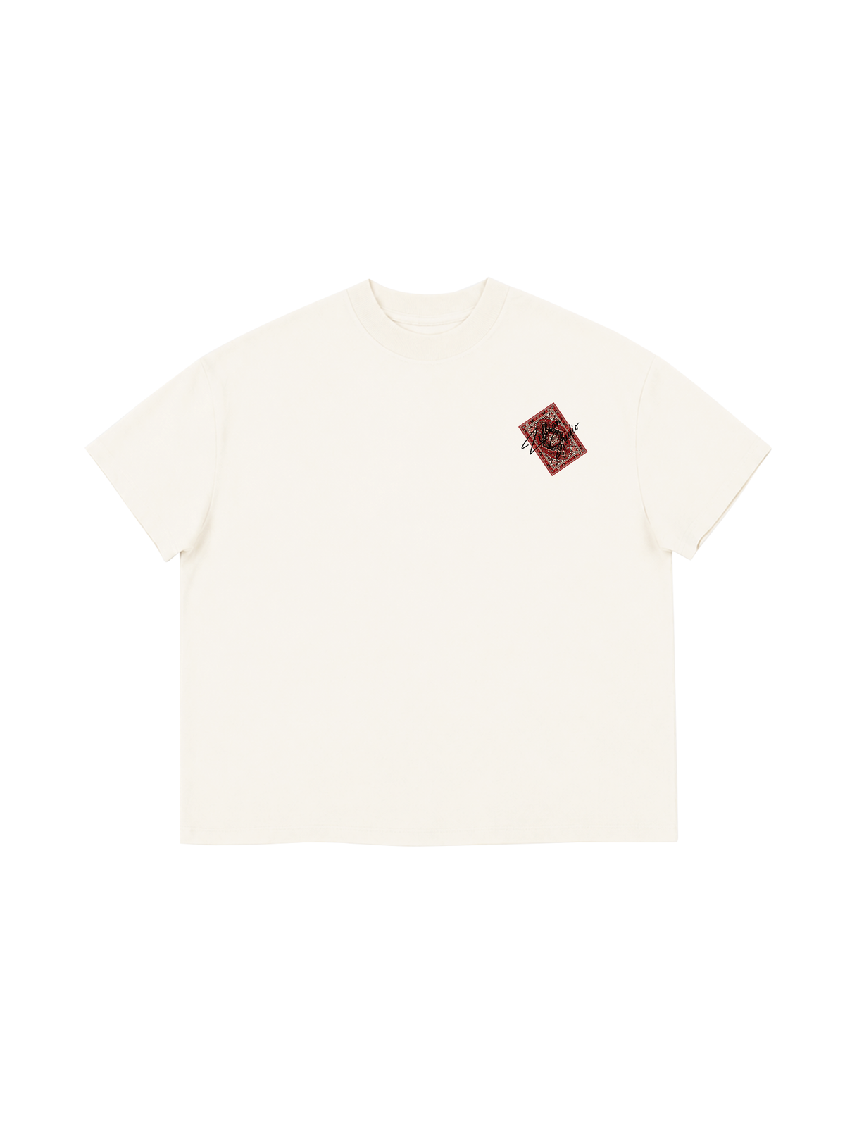 Áo Thun Boxy Hidden Meaning Zillion Red Bandana