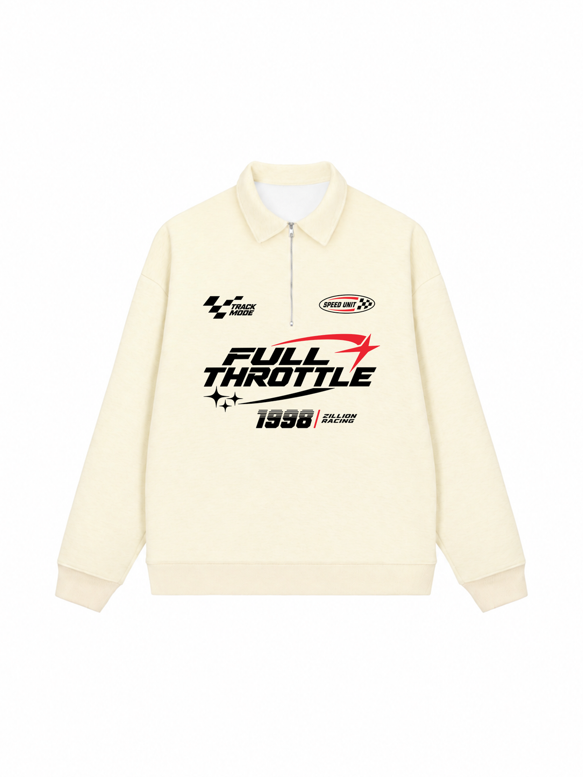 Áo Sweater Polo Nỉ Hai Da Full Throttle