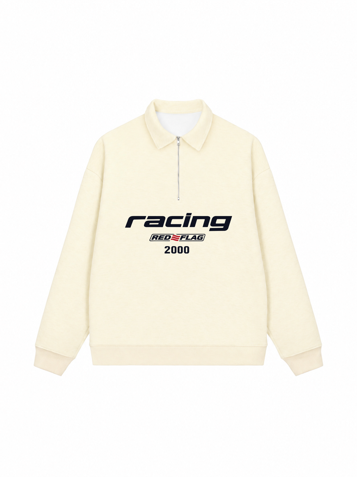 Áo Sweater Polo Nỉ Hai Da Racing Red Flag