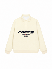 Áo Sweater Polo Nỉ Hai Da Racing Red Flag