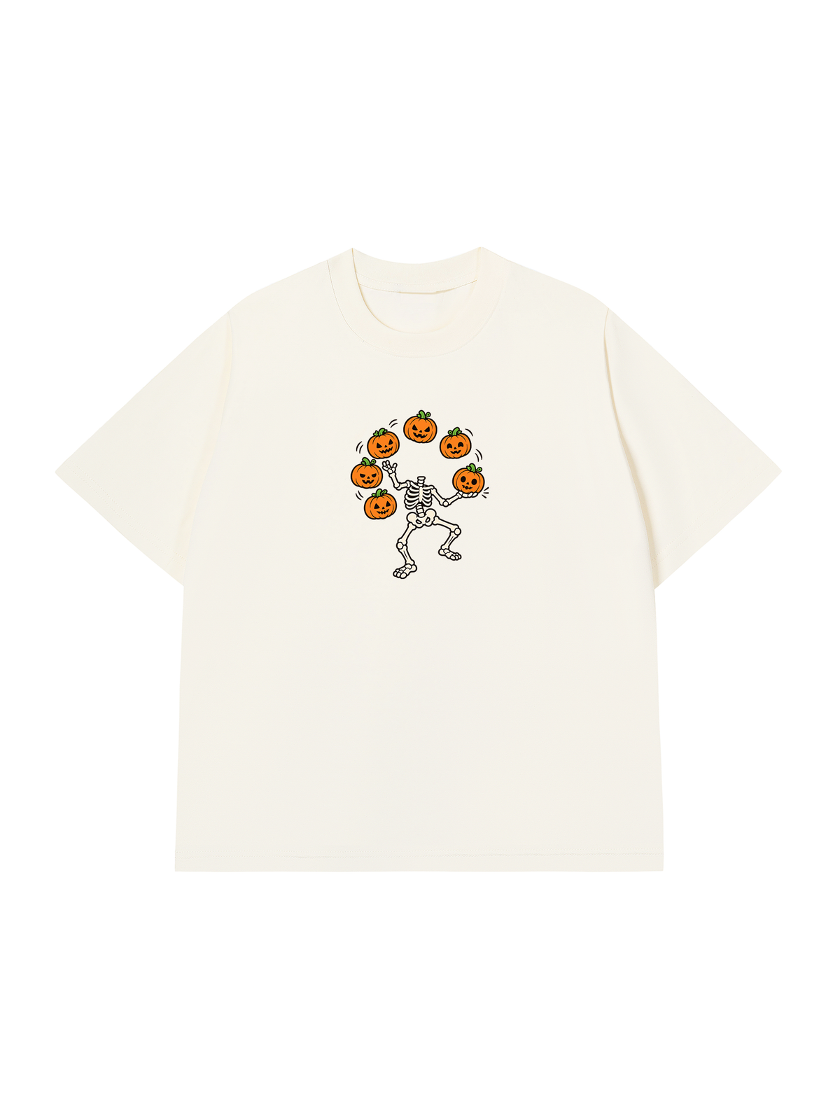 Áo Thun Relaxed Fit Pumpkin Juggler Skull