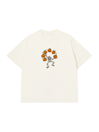 Áo Thun Relaxed Fit Pumpkin Juggler Skull
