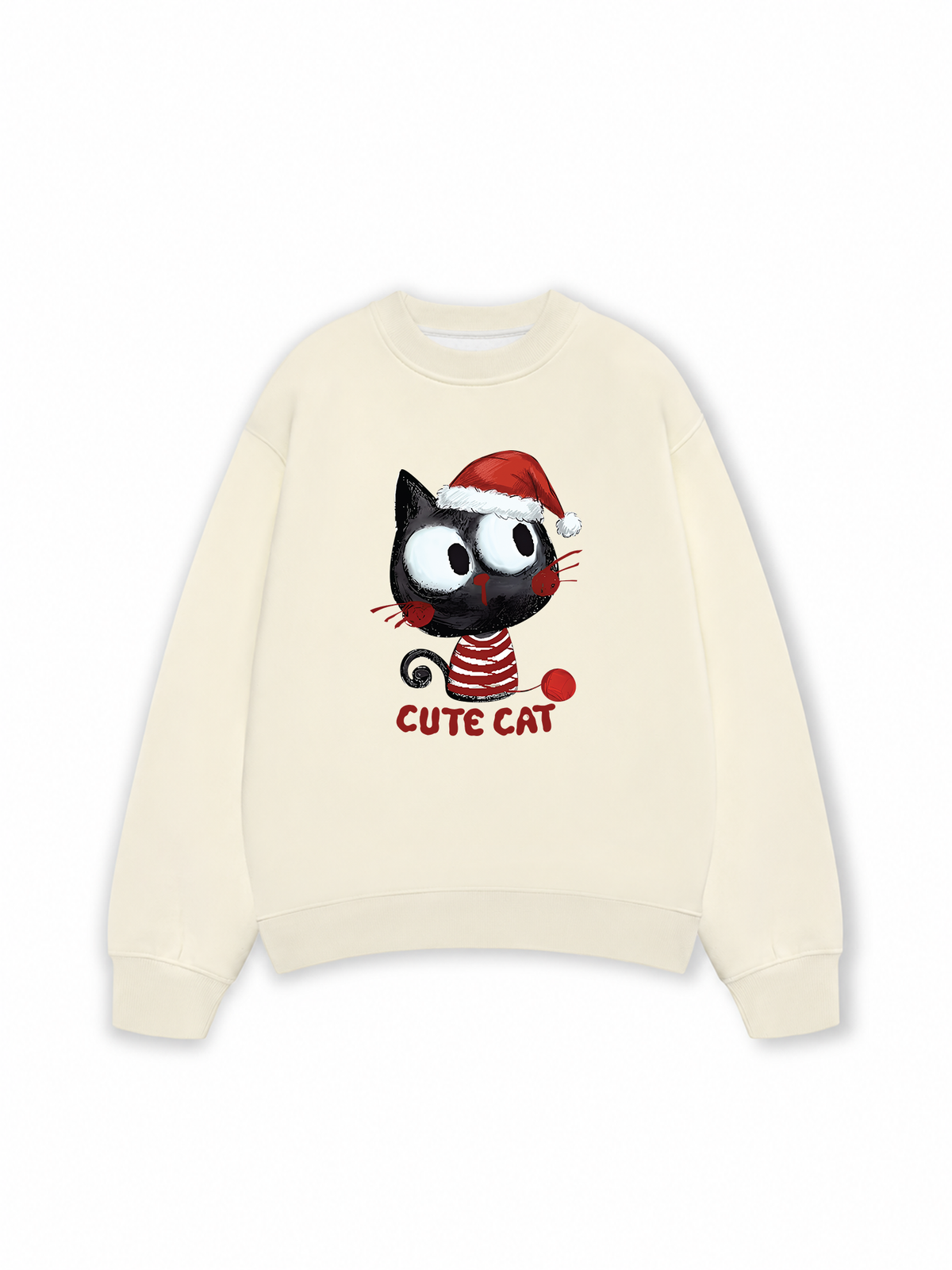 Áo Sweater Nỉ Hai Da Cute Cat