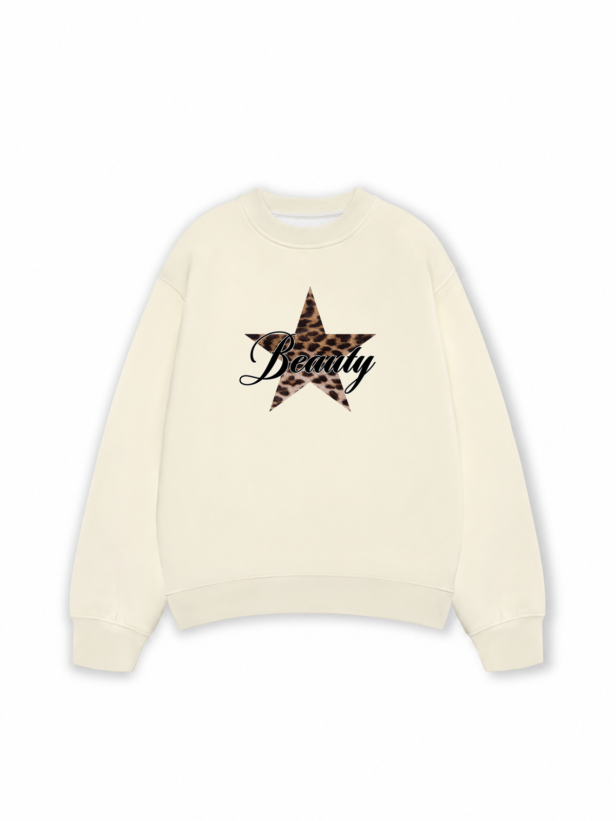 Áo Sweater Nỉ Hai Da Beauty Leopard Star