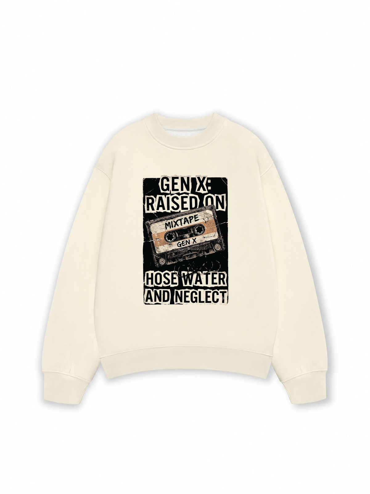 Áo Sweater Nỉ Hai Da Gen X Raised On