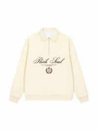 Áo Sweater Polo Nỉ Hai Da Rich Soul