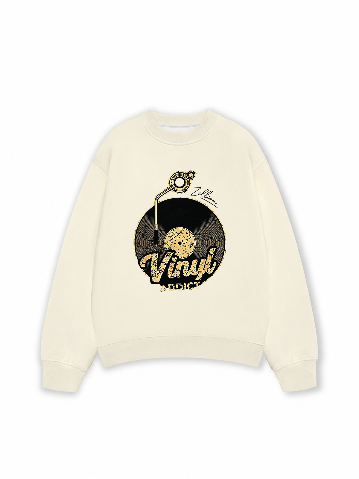 Áo Sweater Nỉ Hai Da Zillion Vinyl