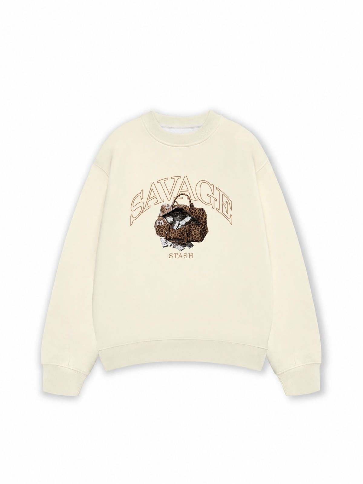 Áo Sweater Nỉ Hai Da Savage Stash