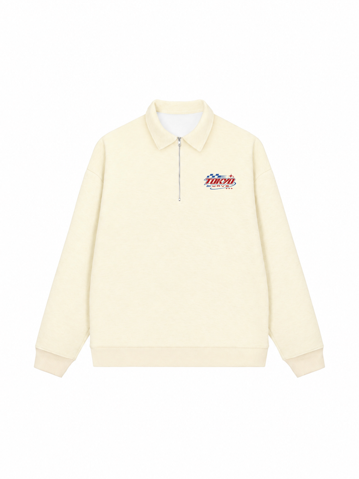 Áo Sweater Polo Nỉ Hai Da Tokyo Wave