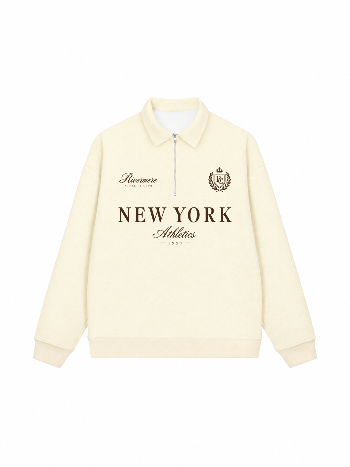 Áo Sweater Polo Nỉ Hai Da New York