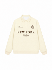 Áo Sweater Polo Nỉ Hai Da New York