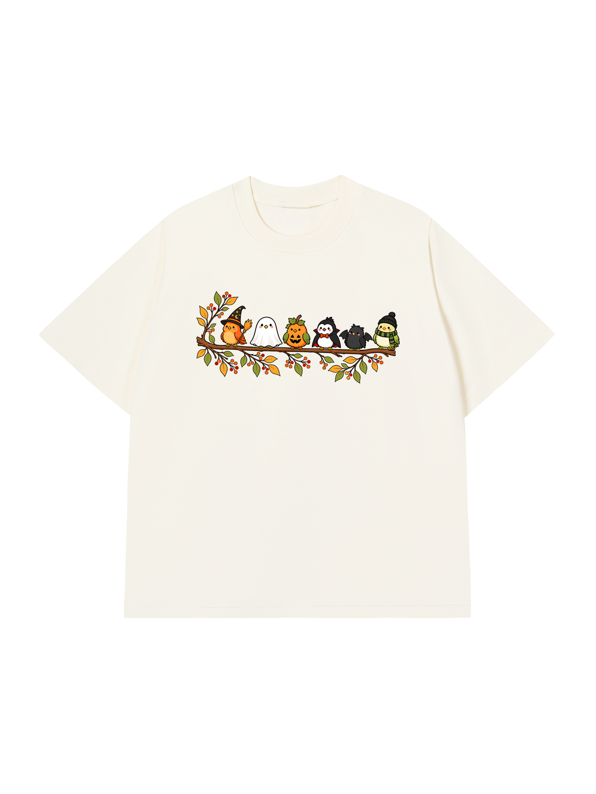 Áo Thun Relaxed Fit Halloween Birds Lineup