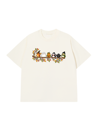 Áo Thun Relaxed Fit Halloween Birds Lineup