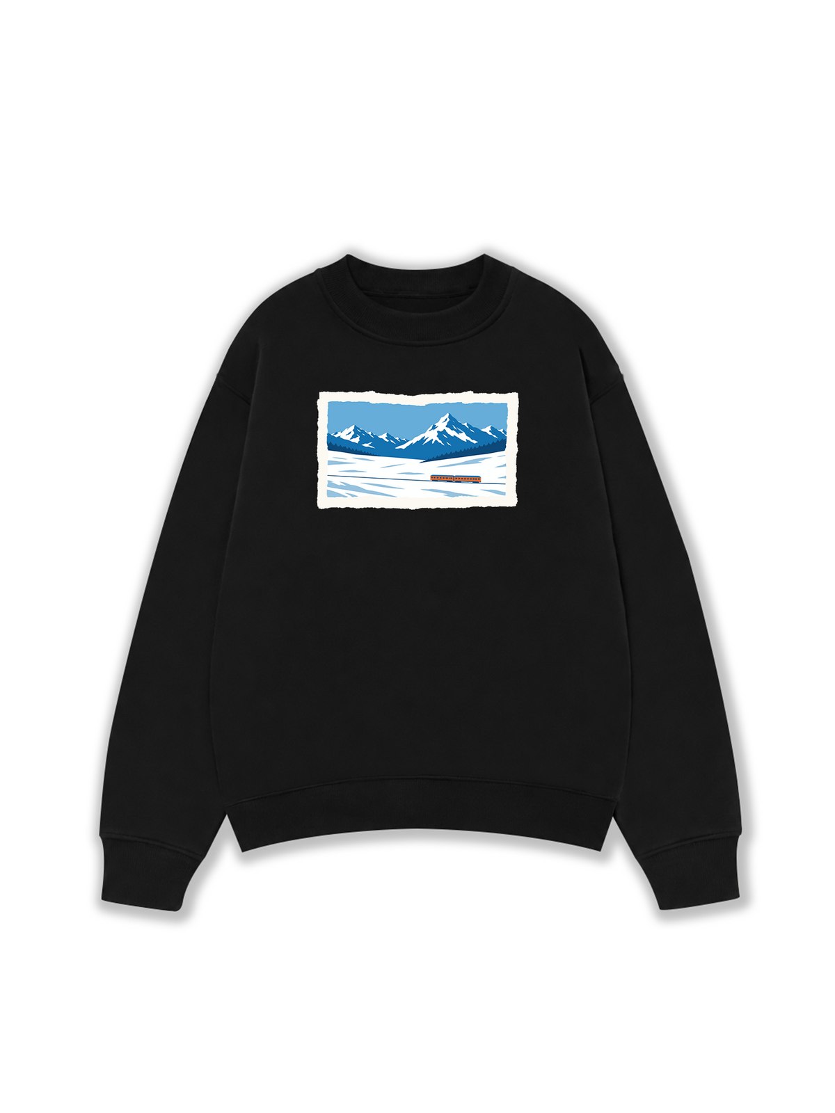 Áo Sweater Nỉ Hai Da Frozen Passage