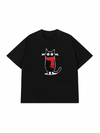 Áo Thun Relaxed Fit Red Scarf Cat