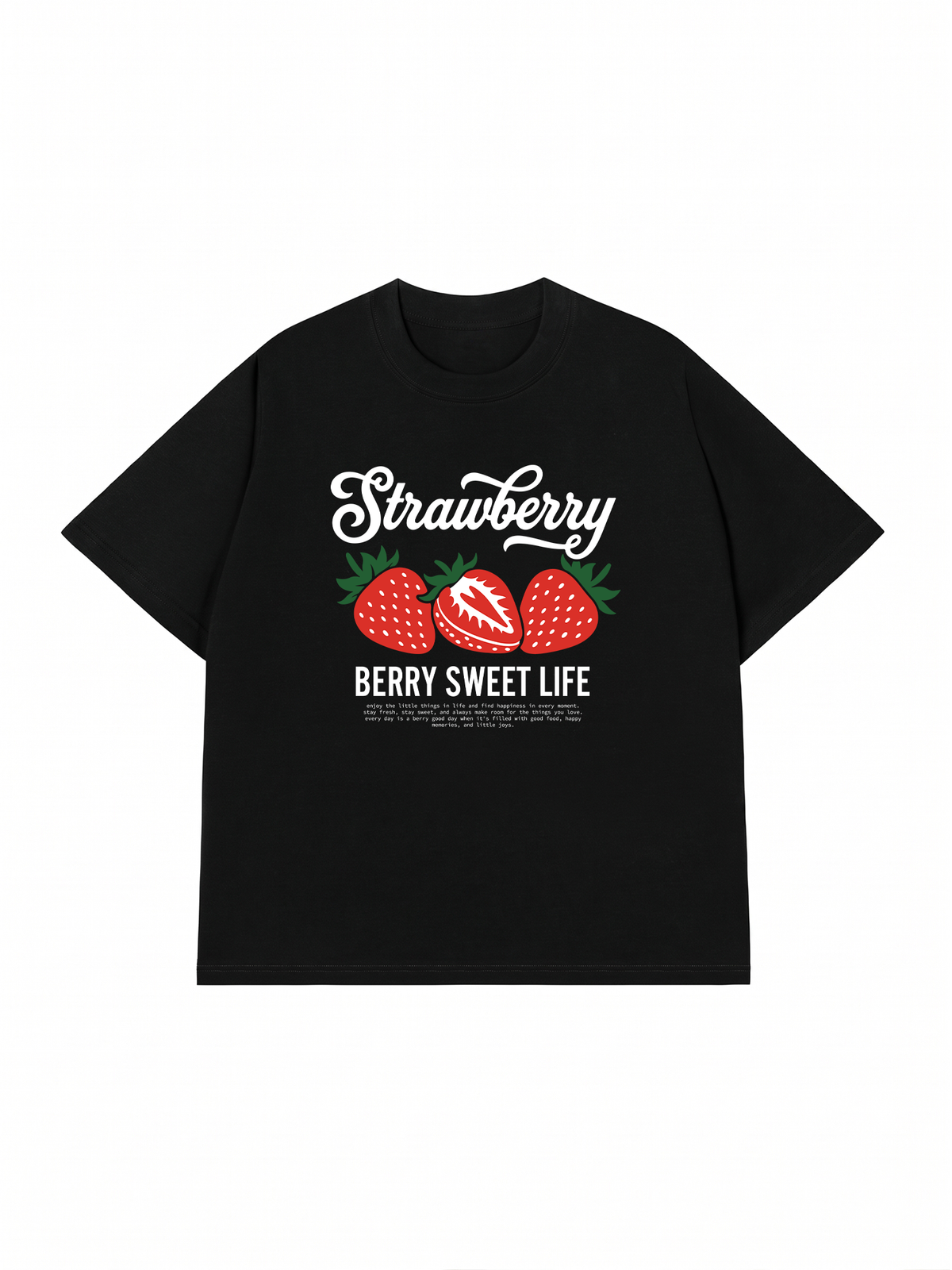 Áo Thun Relaxed Fit BERRY SWEET LIFE