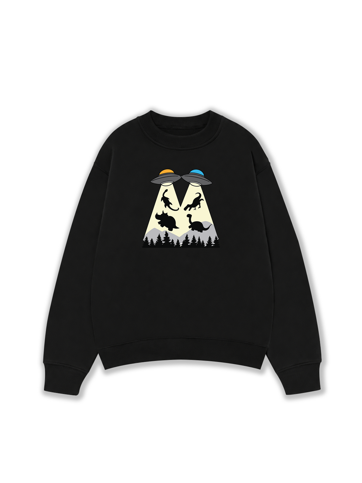 Áo Sweater Nỉ Hai Da DINO ABDUCTION