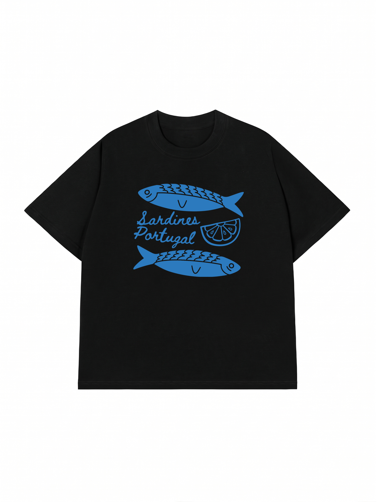 Áo Thun Relaxed Fit Blue Sardine