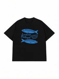 Áo Thun Relaxed Fit Blue Sardine