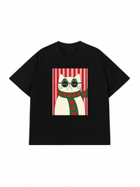 Áo Thun Relaxed Fit Meowy Christmas