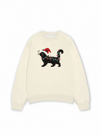 Áo Sweater Nỉ Hai Da Santa Catty