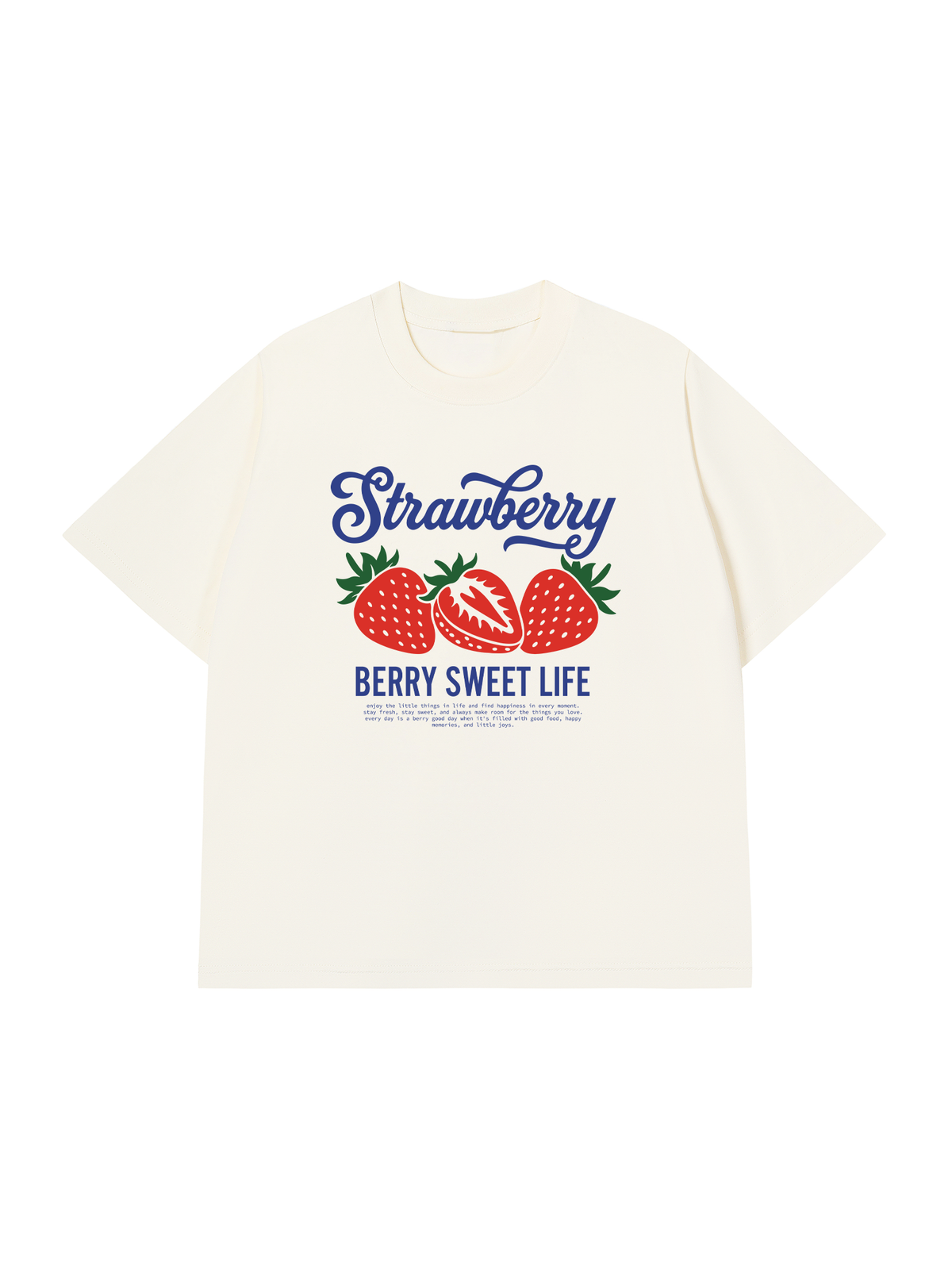 Áo Thun Relaxed Fit BERRY SWEET LIFE