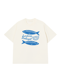 Áo Thun Relaxed Fit Blue Sardine