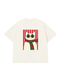 Áo Thun Relaxed Fit Meowy Christmas