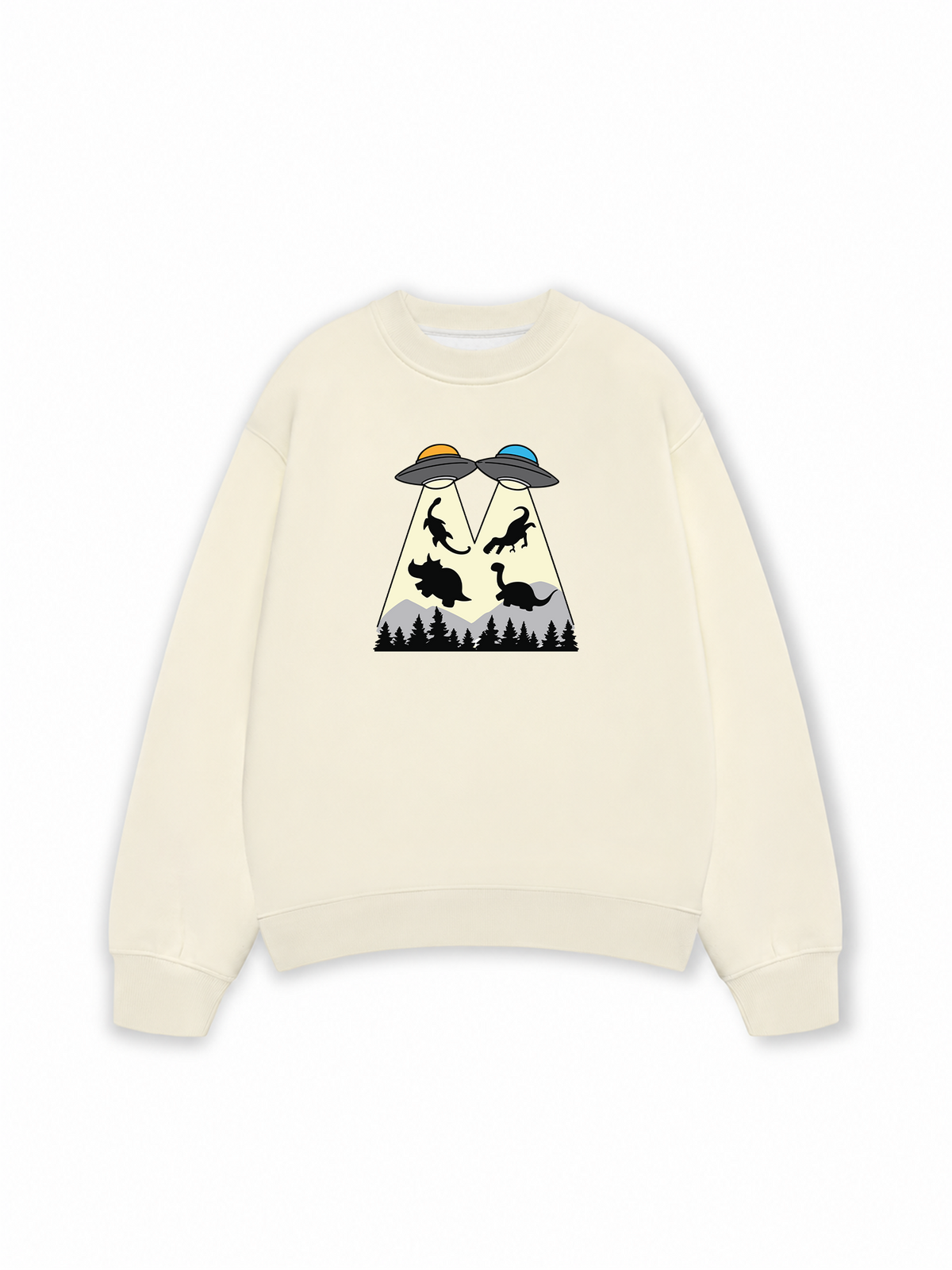 Áo Sweater Nỉ Hai Da DINO ABDUCTION