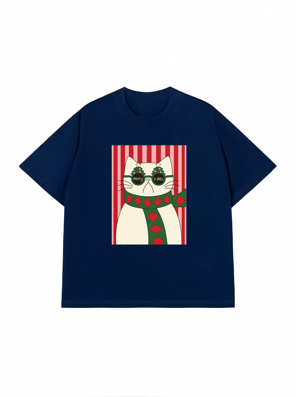 Áo Thun Relaxed Fit Meowy Christmas