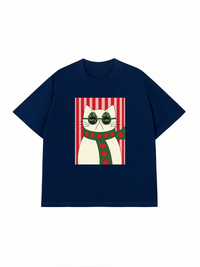 Áo Thun Relaxed Fit Meowy Christmas